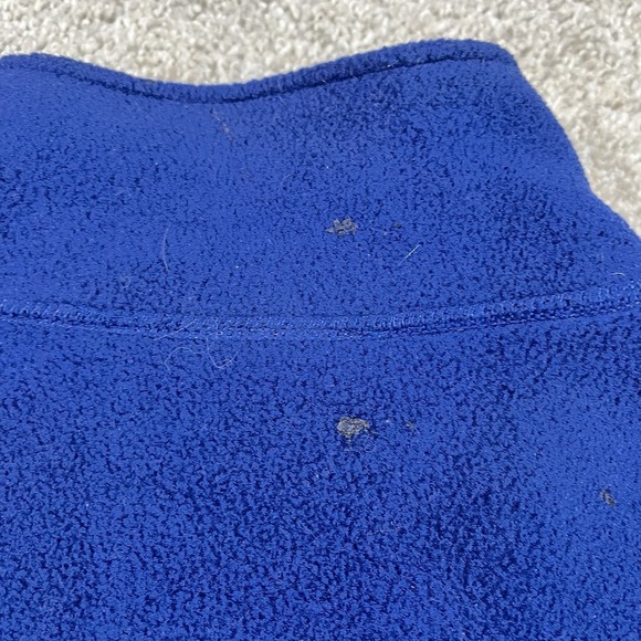 LL Bean Fleece Vest L Blue Full Zip Sleeveless‎ Jacket Outdoor Hiking Layering - Picture 10 of 10